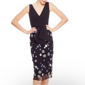 LELA ROSE
Floral Print Midi Length Dress